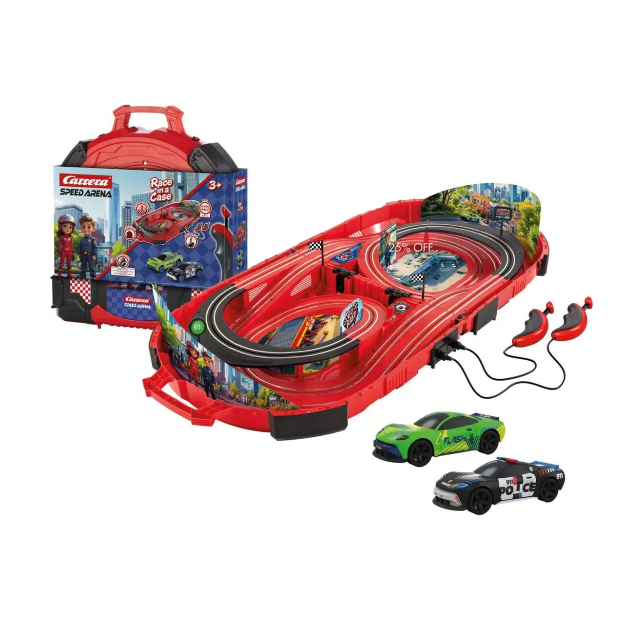 Speed Arena Slot Car Race Set in a Case