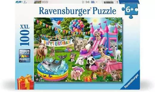 100 pc Puzzle - Tiara Birthday Party