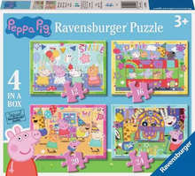 4 in a Box Puzzle - Peppa Pig