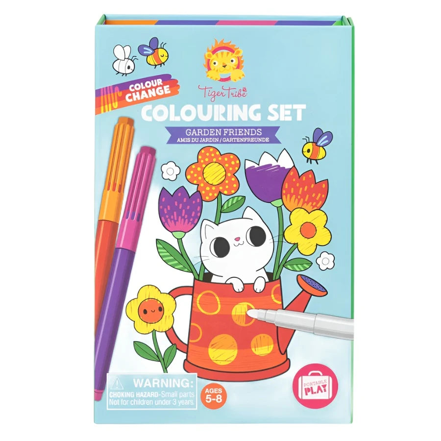 Colour Changing Colouring Set - Garden Friends