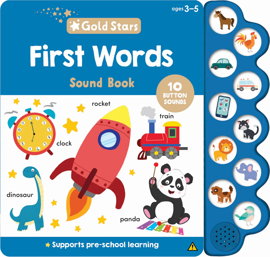 10 button Sound Book -Gold Star My First words