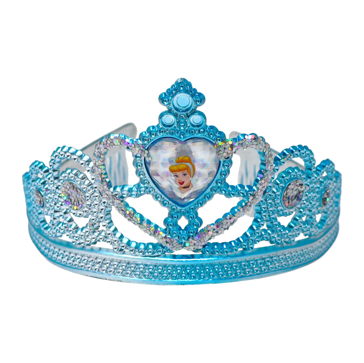 Disney Princess Cinderella Heart Gemstone &Glitter Crown