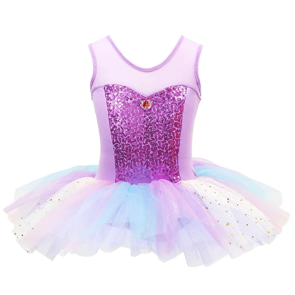 Disney The Little Mermaid Sparkle Tiered Tutu - Size 5/6