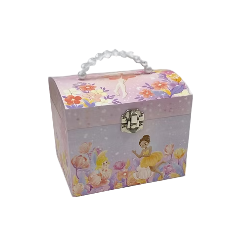 Jewellery Box with Pearl Handle - Fairy in Garden - DAN128