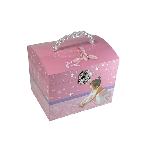 Musical Jewellery Box with Pearl Handle - Ballet Girl DAN18