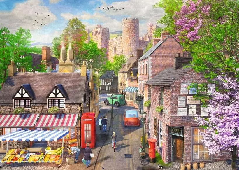 1000 pc Puzzle - Castle Lane