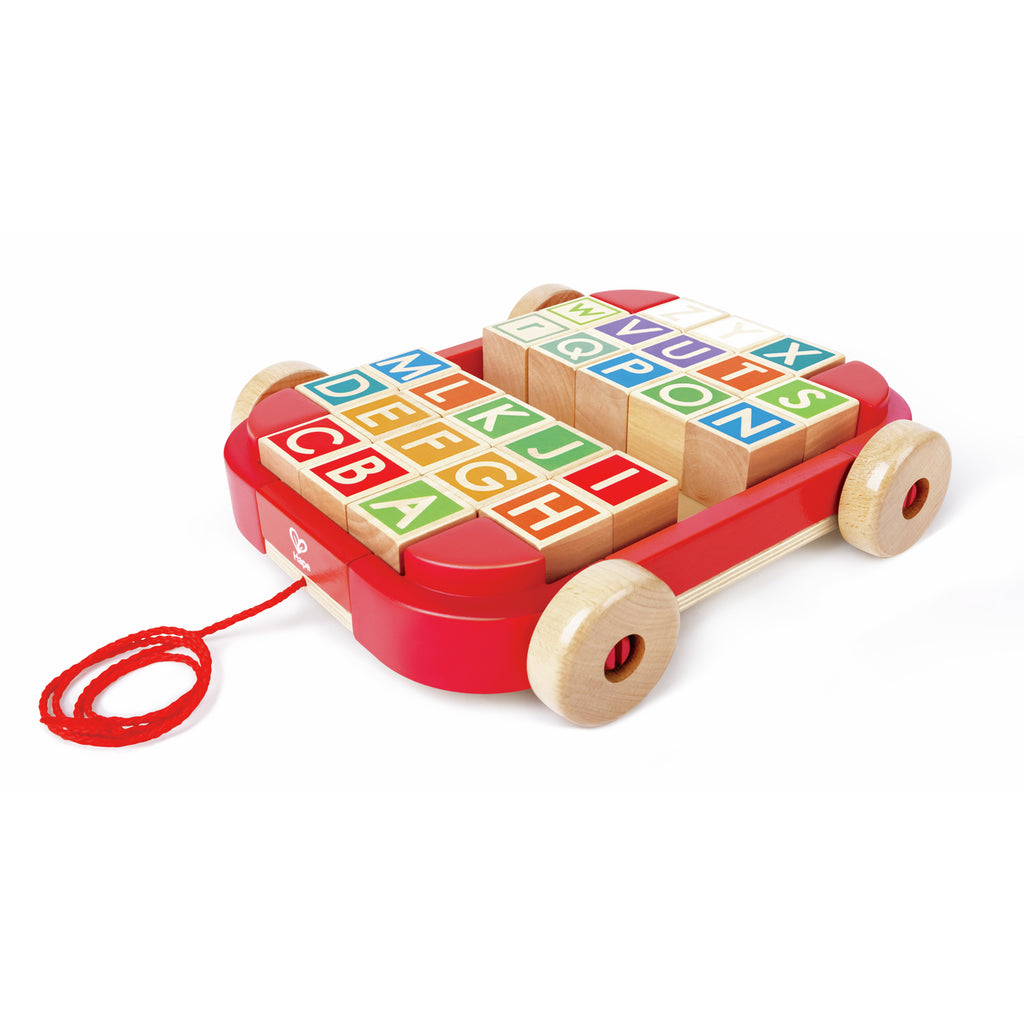 Pull-along Cart with Stacking Blocks