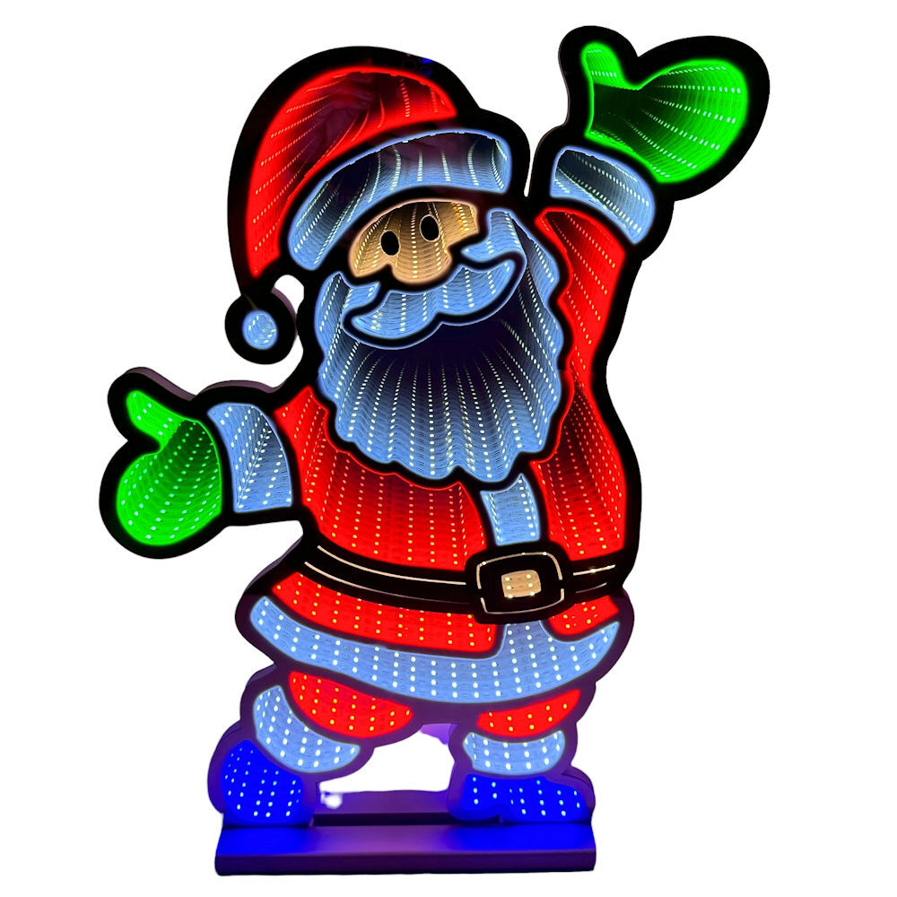 Standing Santa Infinity Light 60cm