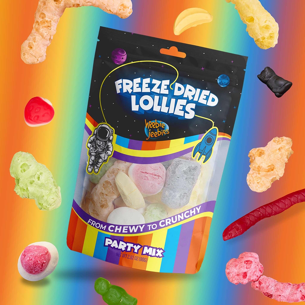 Freeze Dried Lollies Large - Party Mix