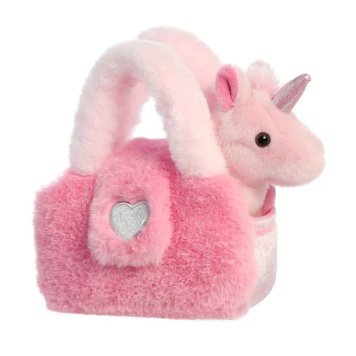 Fancy Pal - Pink Unicorn / Furry Bag