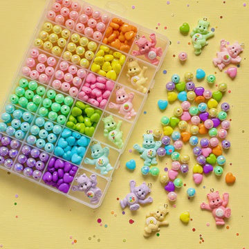 Large Bead Box Set - Rainbow Bear