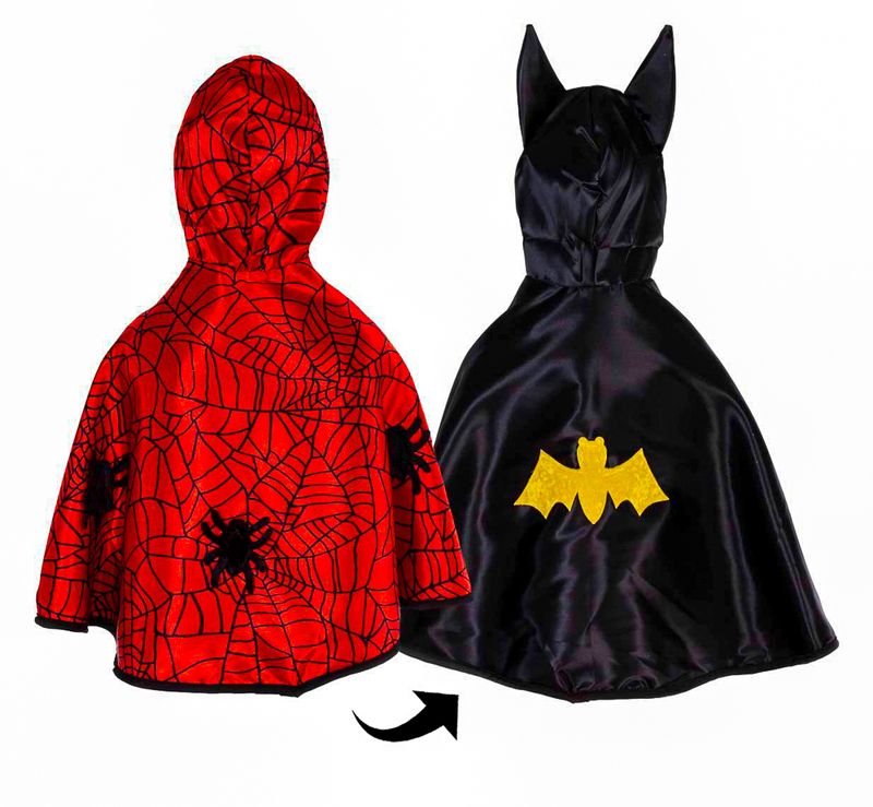 Reversible Spider/Bat Cape - Toddler Size 2-3