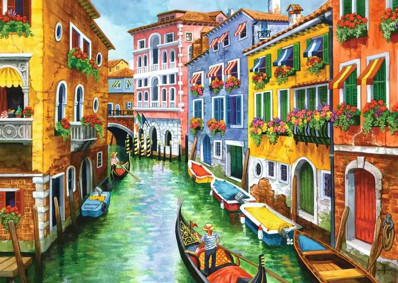 300 pc Large Format Puzzle - Gondola Ride