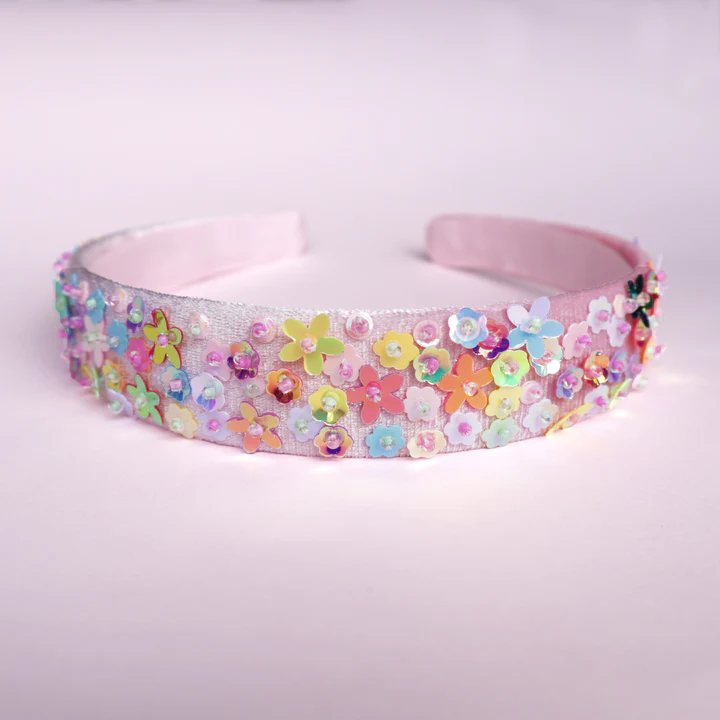 Floral Sequin Headband