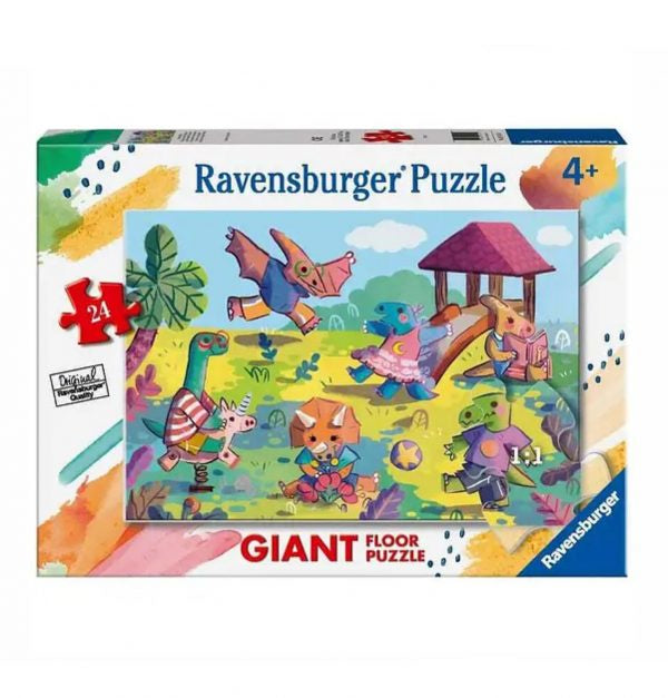 24pc Supersize Puzzle - Dinosaurs at the Playground