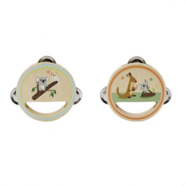 Wooden Aussie Animal Tambourine