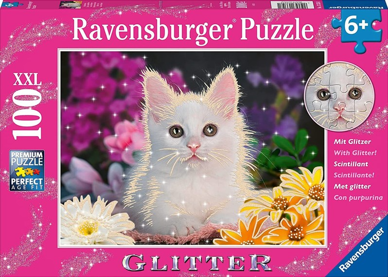 100 pc Puzzle - Glitter Cat