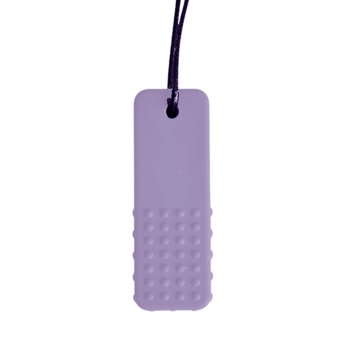 Silicone Block Pendant - Purple