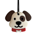 Silicone Pendant - A Loyal Little Friend/Red