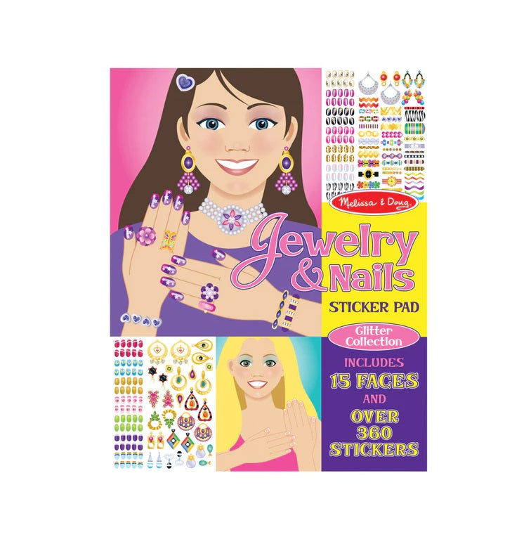 Jewellery & Nails Sticker Pad Glitter Collection