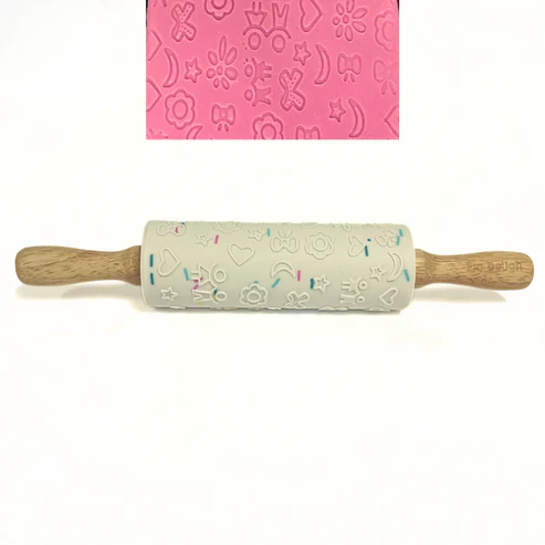 Bio Dough - Embossed Silicone Rolling Pin