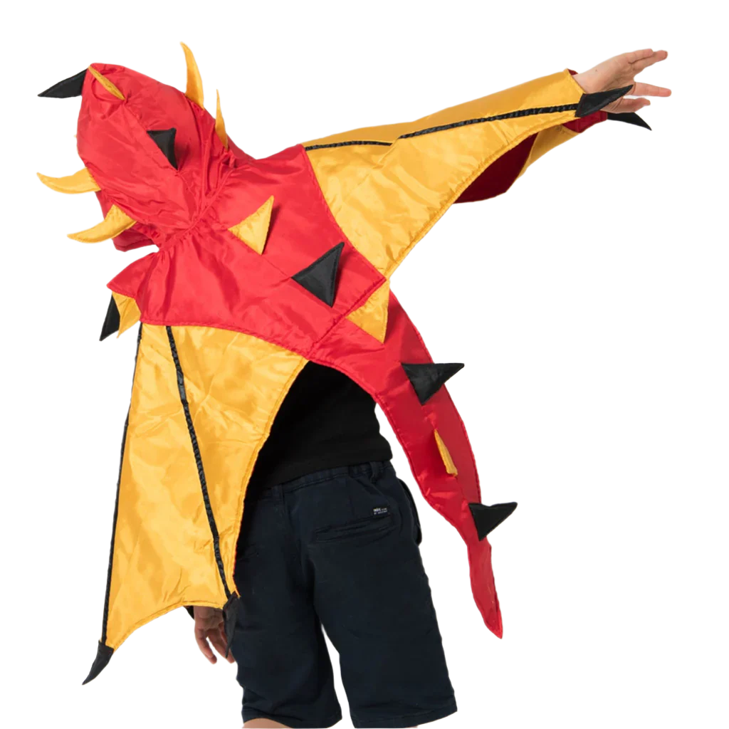 Fire Dragon Cape - Red / Gold