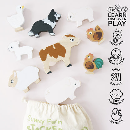 Sunny Farm Stacking Animals and Farm
