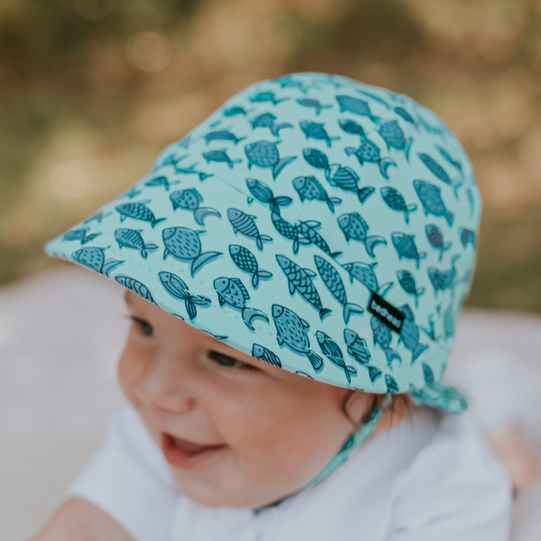 Legionnaire Flap Sun Hat - Fish