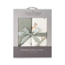 Hooded Towel 2pk - Farmyard Lamb
