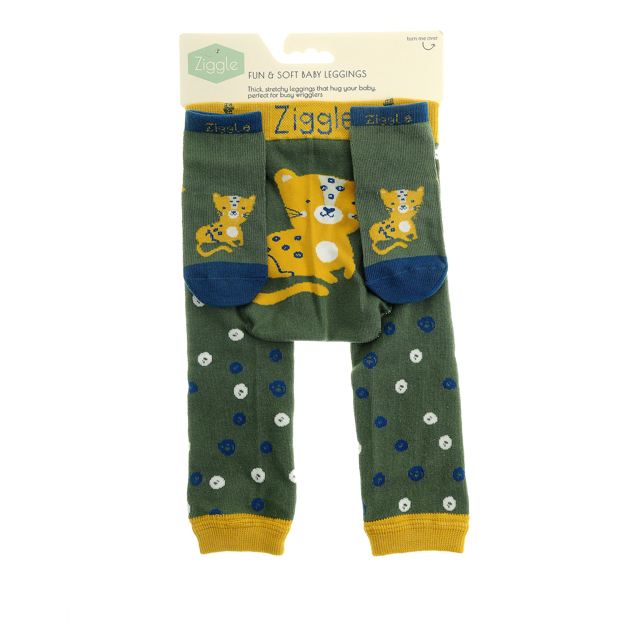 Savanna Leopard Leggings and Socks Set - 6 - 12 Months