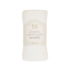 Organic Cotton Muslin Swaddle- White
