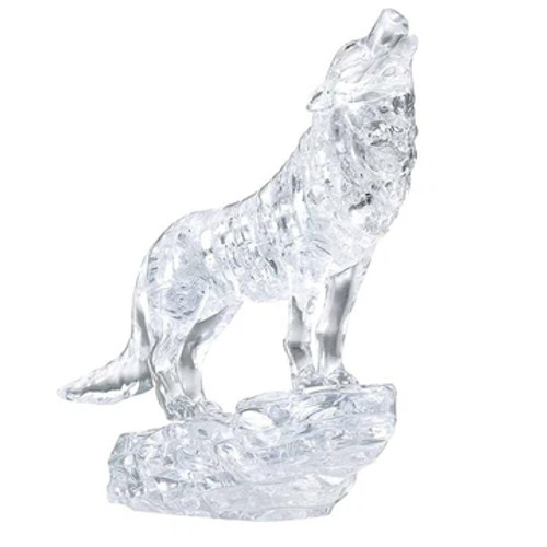 37 pc Crystal Puzzle - Wolf (Clear)