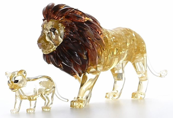 55 pc Crystal Puzzle - Lion & Cub