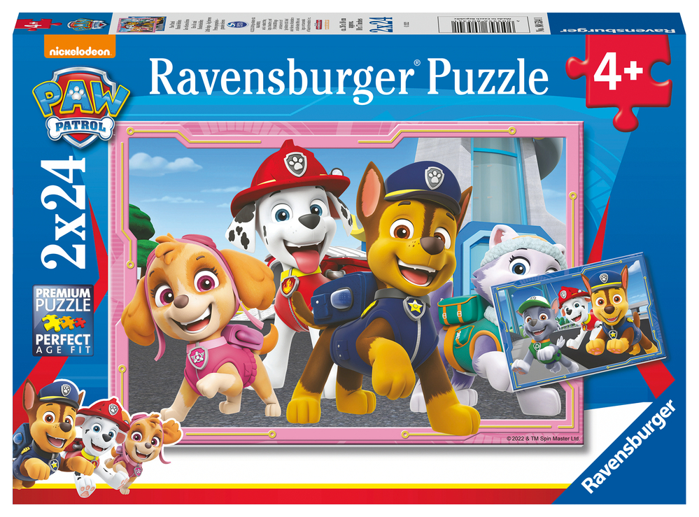 2 x 24 pc Puzzle - Paw Patrol dog Heroes