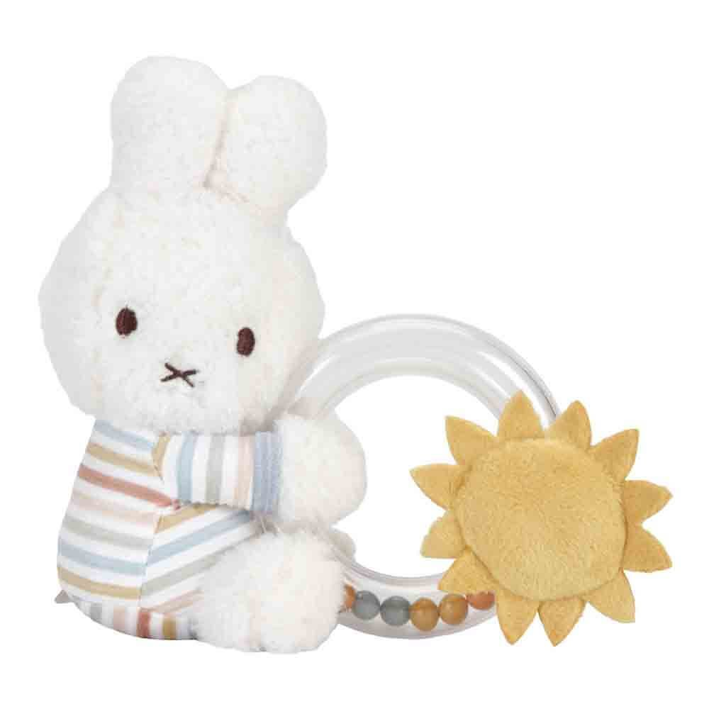 Miffy Ring Rattle - Vintage Stripes