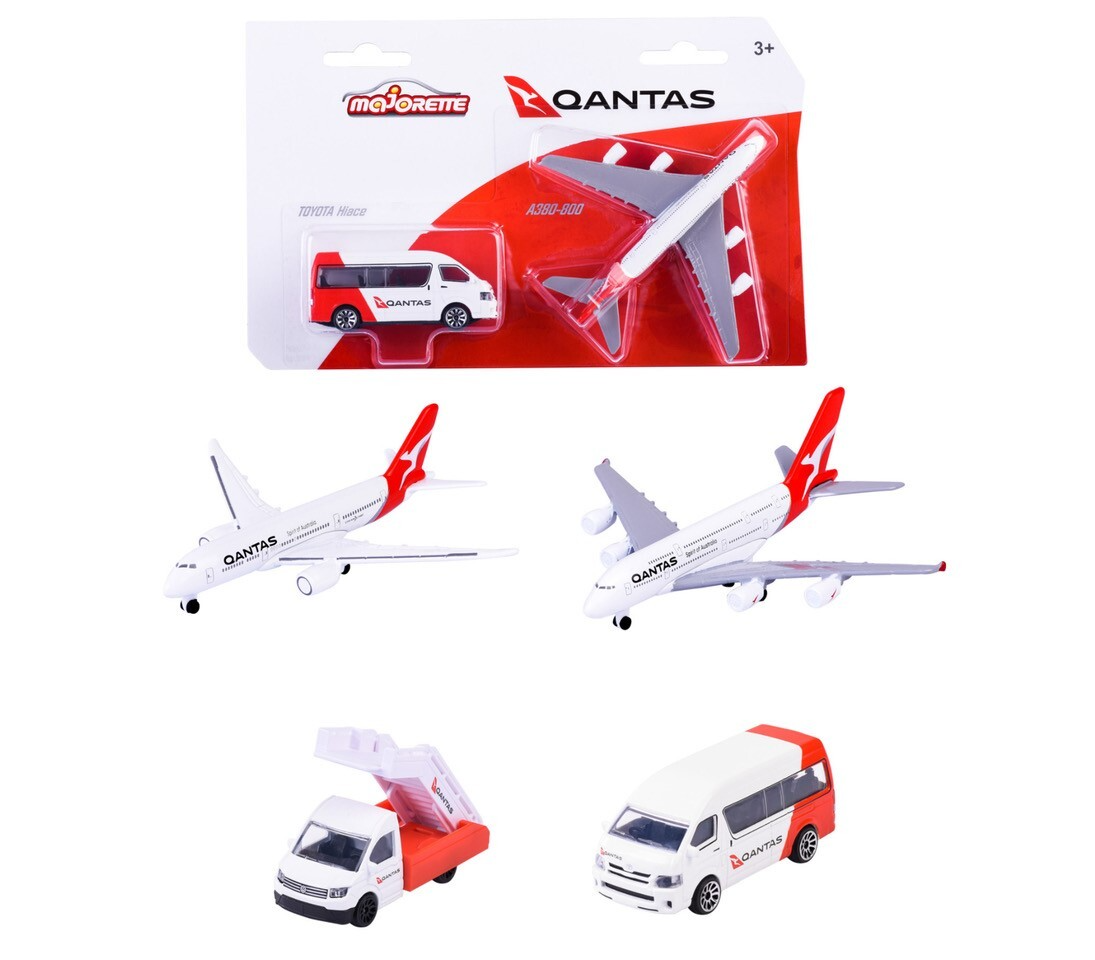 Qantas Plane and Vehicle 4 Asst