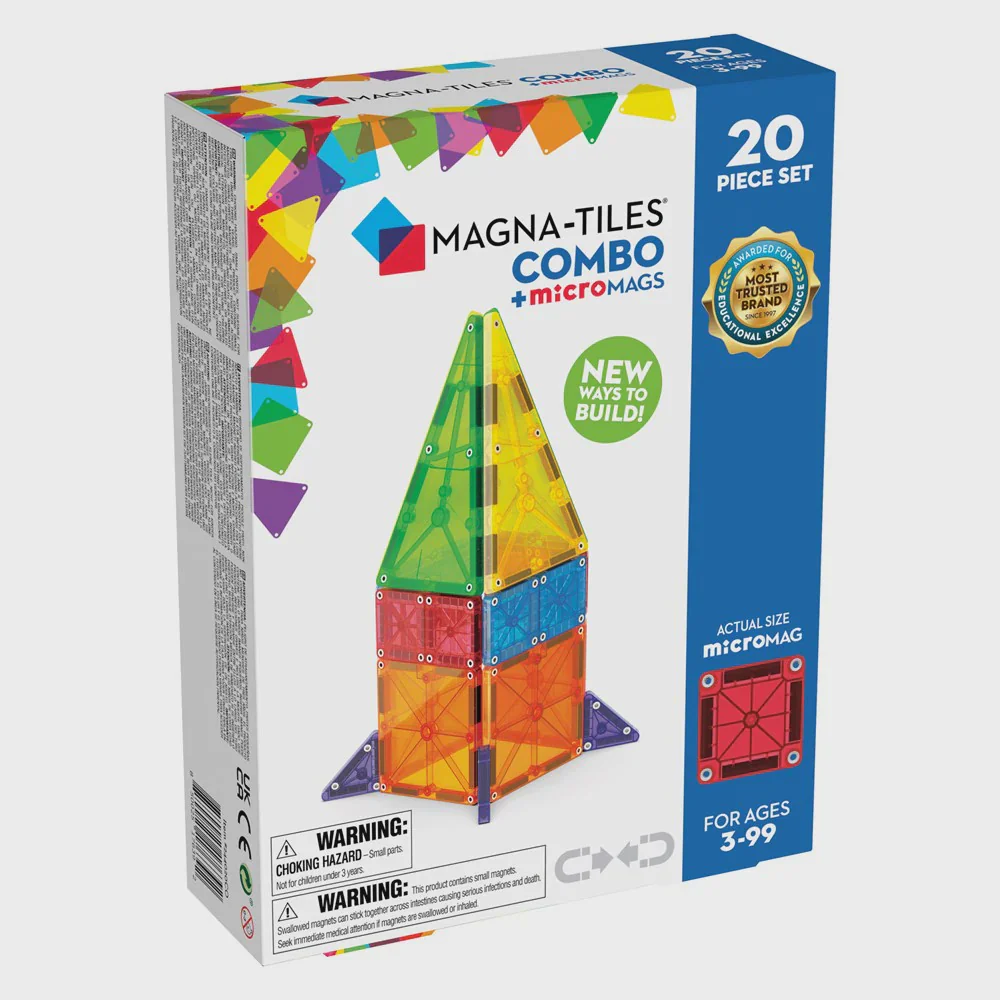 Magna-Tiles Combo + Micro Mags (20pc)