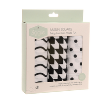 Muslin Square 3 pack - Black & White