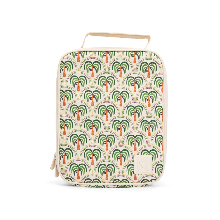 MontiiCo Large Insulated Lunch Bag (Larger Size) - Coconut Palms