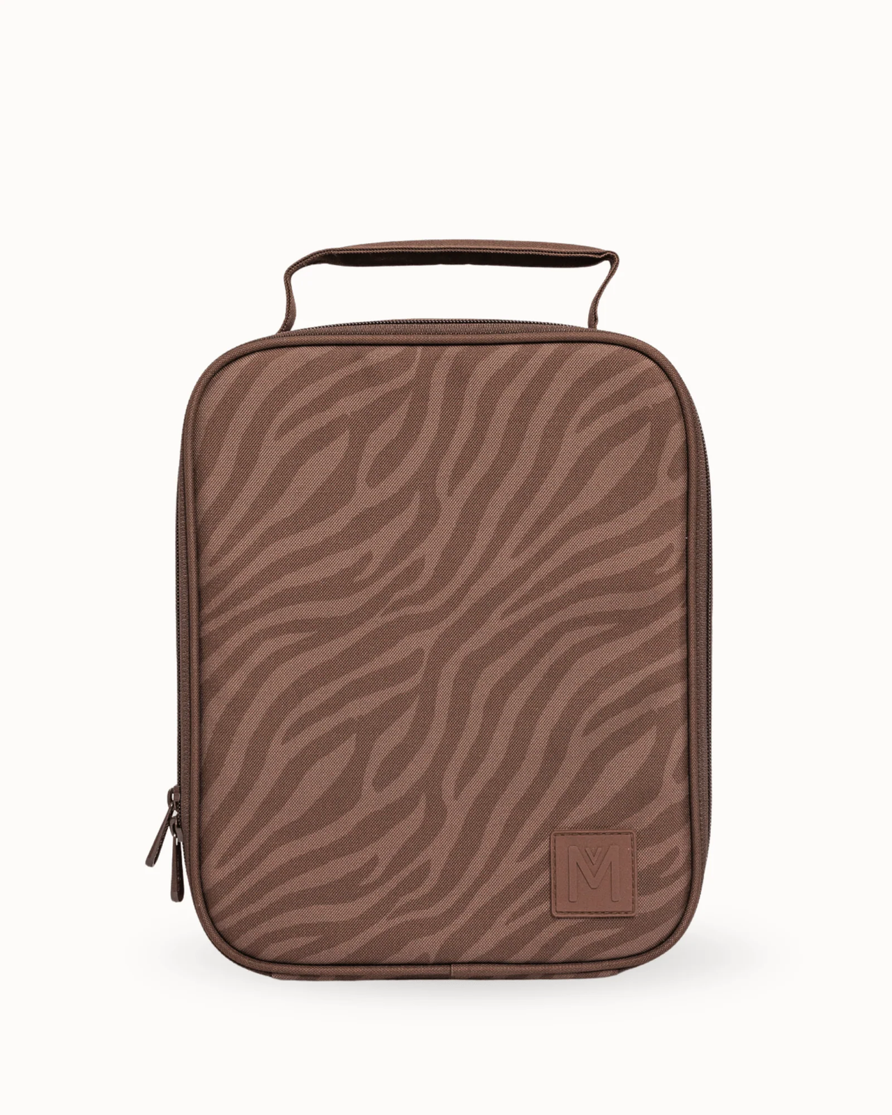 MontiiCo Large Insulated Lunch Bag (Larger Size) - Zebra