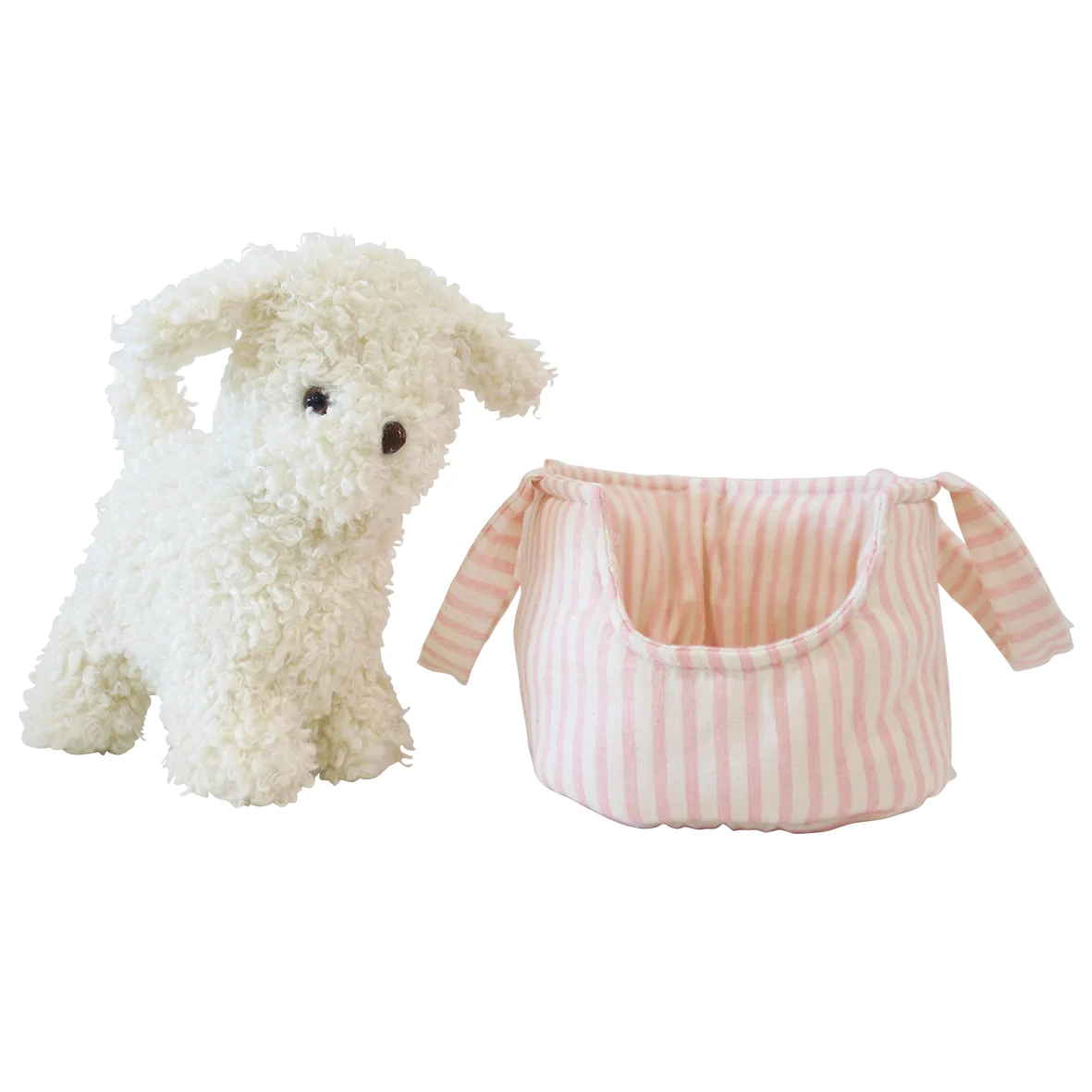 Marshmallow the Puppy and Carrier