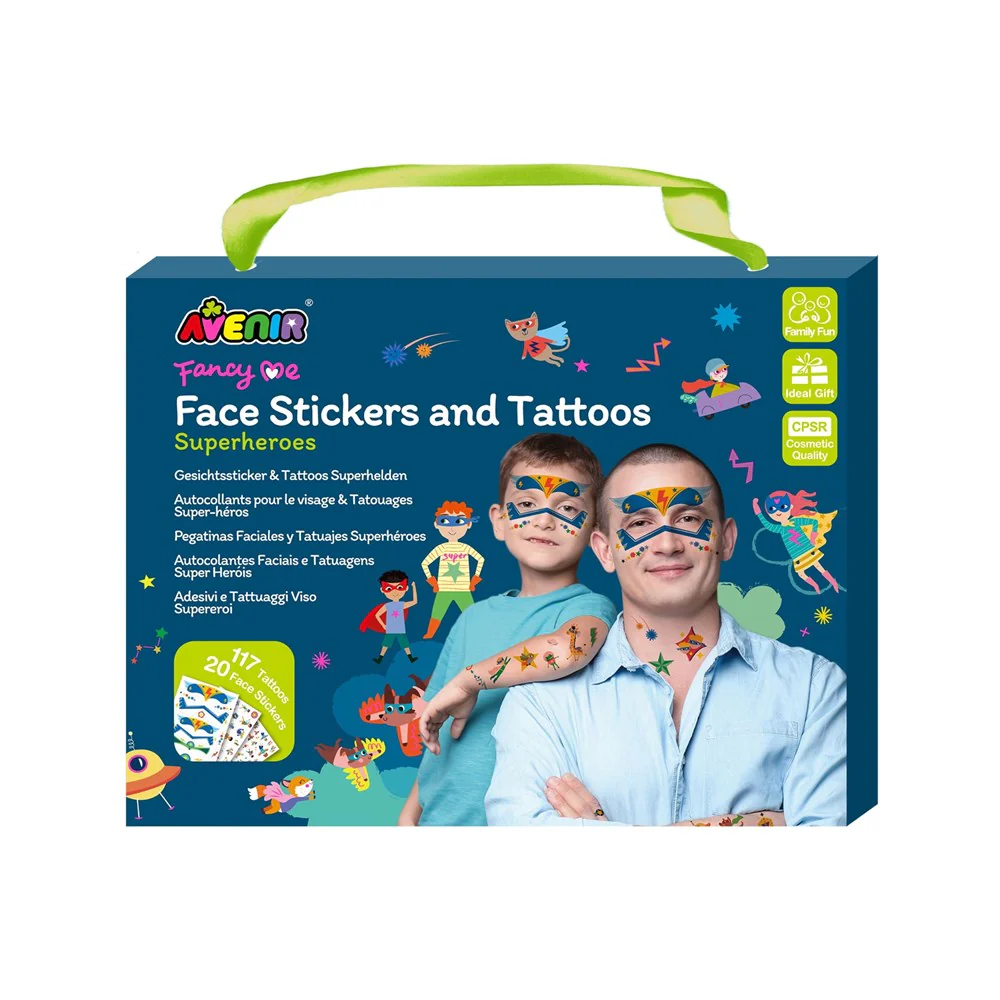 Face Stickers & Tattoos - Superheroes