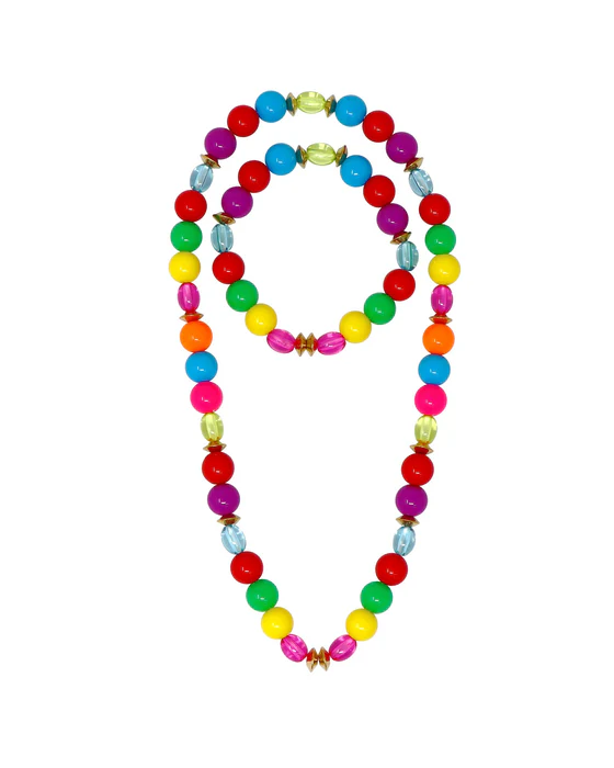 Rainbow Fantasy Beaded Necklace