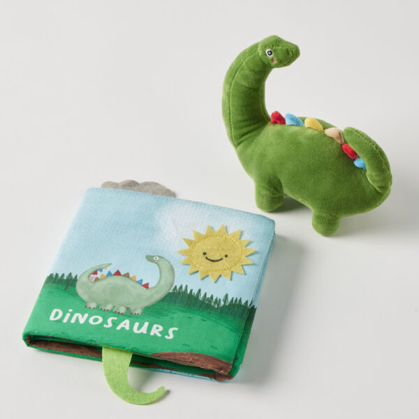 Fabric Book & Toy Set - Dinosaur