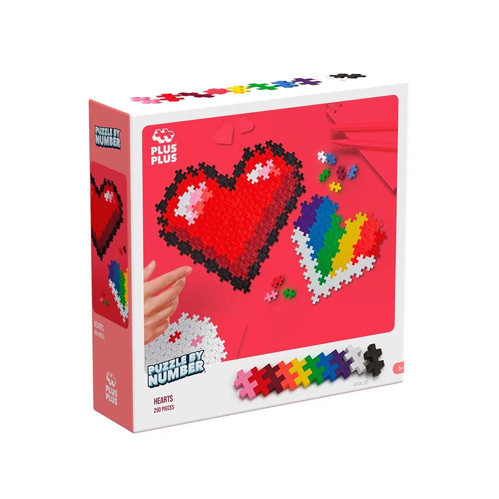 Puzzle By Number - Hearts 250pc