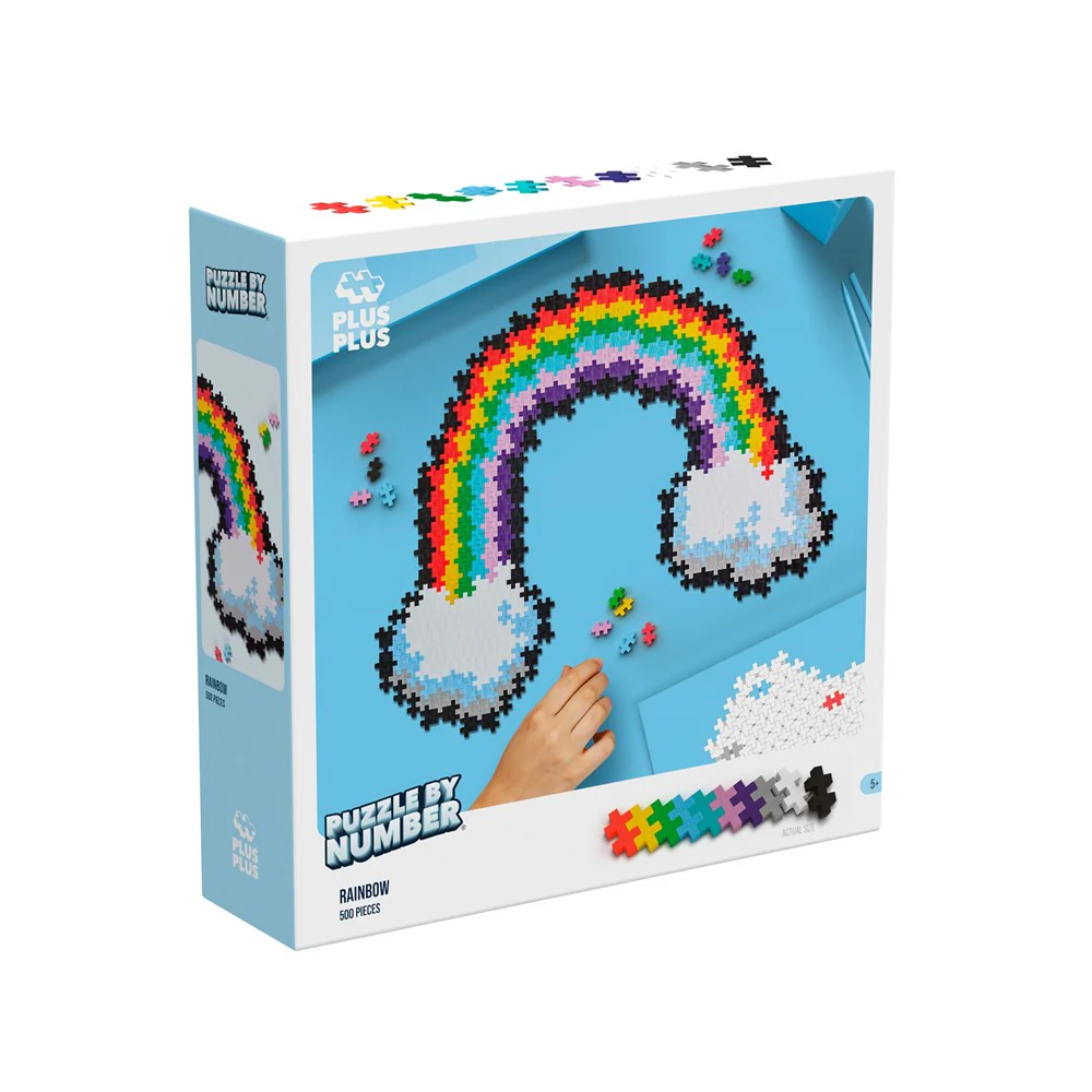 Puzzle By Number - Rainbow 500 pc