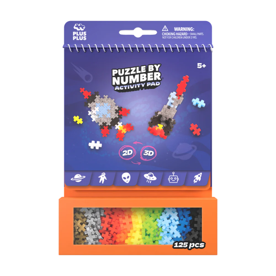 Activity Pad Puzzle By Number - Space
