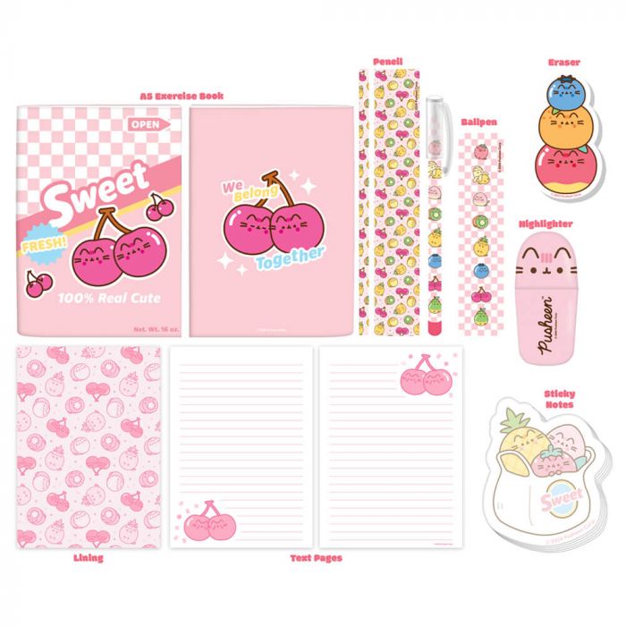 Pusheen Fruits Stationary Set