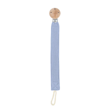 100% Cotton Pacifier Clip - Misty Blue