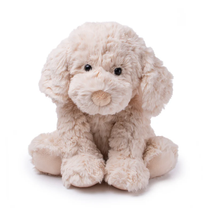 Monty the Labradoodle - Cream with Red Check Bandana